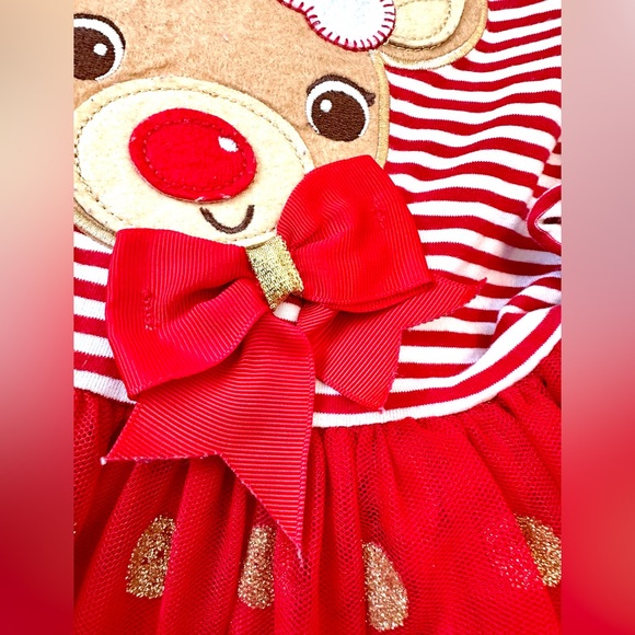 Emily Rose Reindeer Christmas dress - Picture 4 of 8